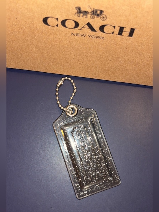 Coach Other - Coach poppy Clear Glitter Tag